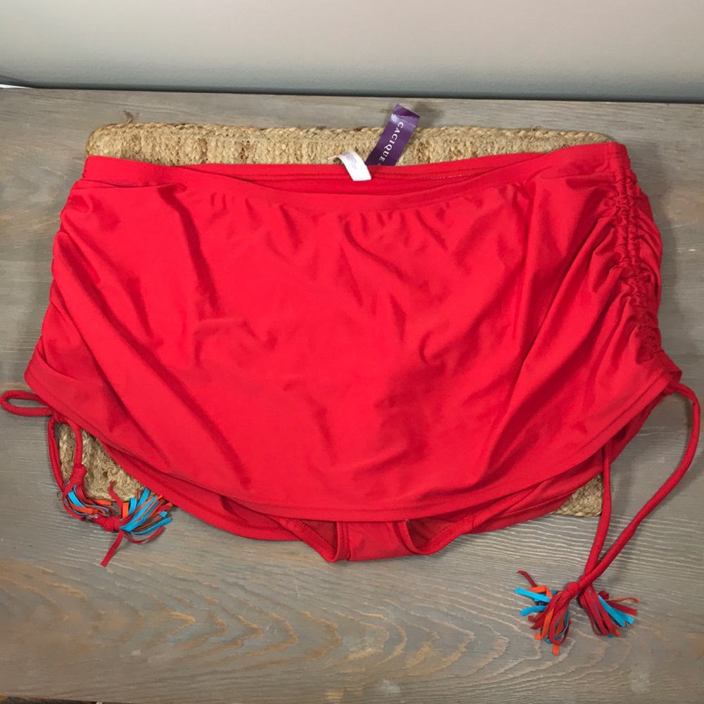 🌴 Swim by Cacique (NWT) 🌴…Women’s 24…Red Swim Bottoms/Skort!